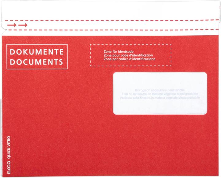 Elco Quick Vitro Papier Dokumententaschen Dokumente/Documents postkonform (C5)