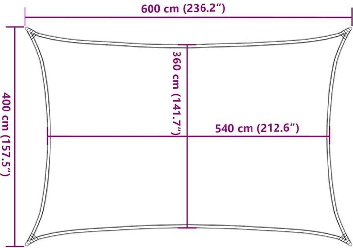 Image du produit VidaXL Voile d'ombrage (4 x 6 m)