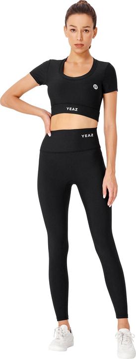 Actual product image Yeaz CLUB LEVEL SET Short Top Leggings XL (Black) (XL)