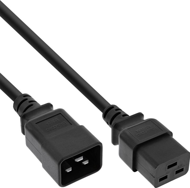 Produktbild InLine Kaltgeräteverlängerung 16A (3 m, C20)