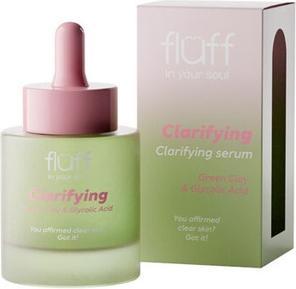 Actual product image Fluff In Your Soul Clarifying Serum With Green Clay And Glycolic Acid 30Ml (30 ml)