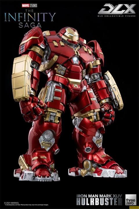 Actual product image ThreeZero Infinity Saga figurine 1/12 DLX Iron Man Mark 44 Hulkbuster 30 cm