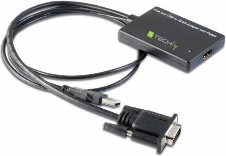 Image du produit Techly Convertisseur AV IDATA-HDMI-VGA3 (1 m, VGA)