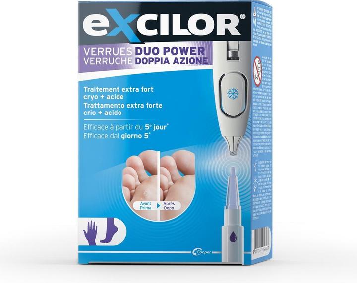 Image du produit Excilor Verrues Duo Power Pen (Crème et gel pour les pieds, 1 ml)