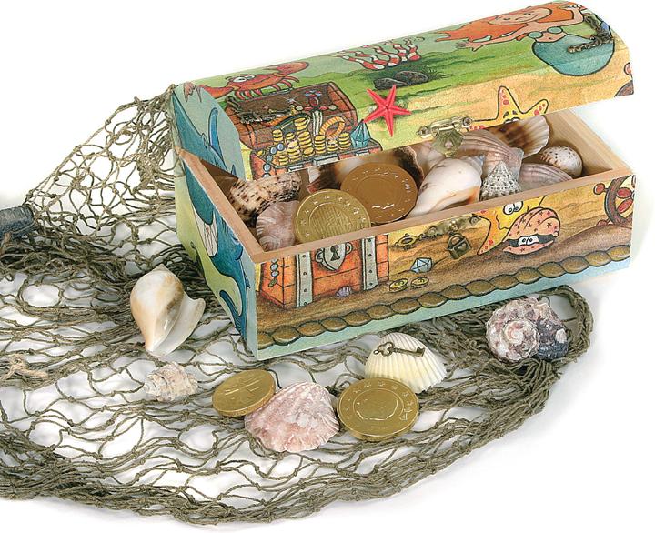 Produktbild VBS Holztruhe, ca.19,5x11,5cm, H 9 cm