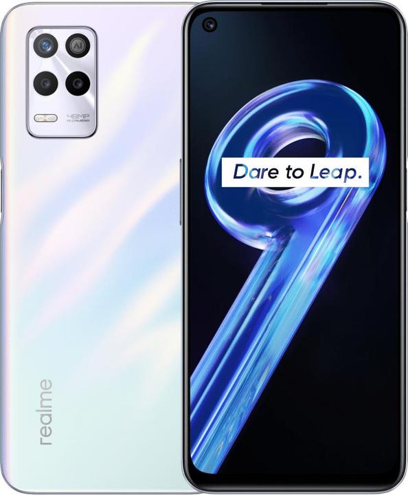 realme 9 (64 GB, Stargaze Bianco, 6.60", Doppia SIM Ibrida, 50 Mpx, 5G)