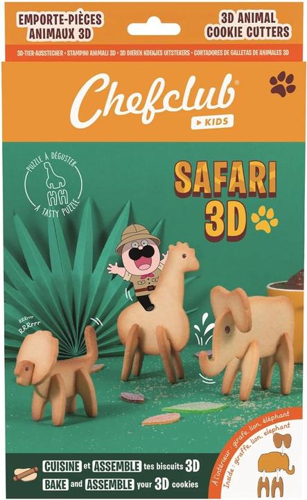 Produktbild Chefclub Keksausstecher Safari 3D 8tlg.