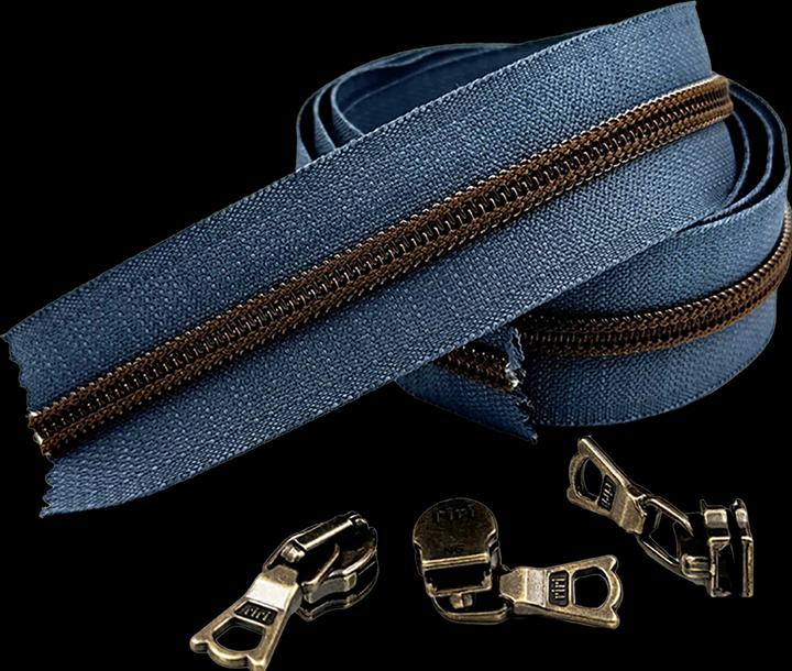 Taubenblau, Altmessing