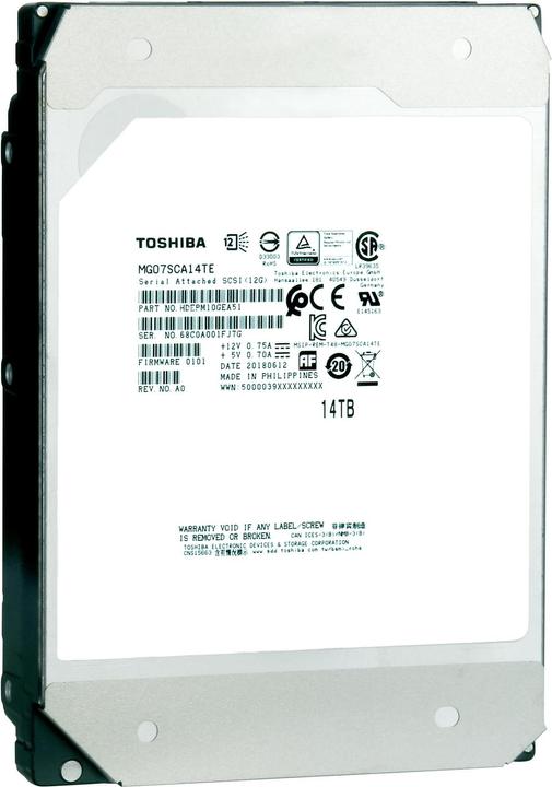 Produktbild Toshiba MG07ACA Series (14 TB, 3.5", CMR)