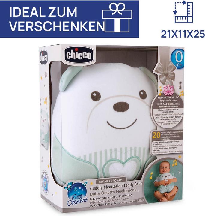 Actual product image Chicco Cuddly Meditation Teddy Bear Neutral