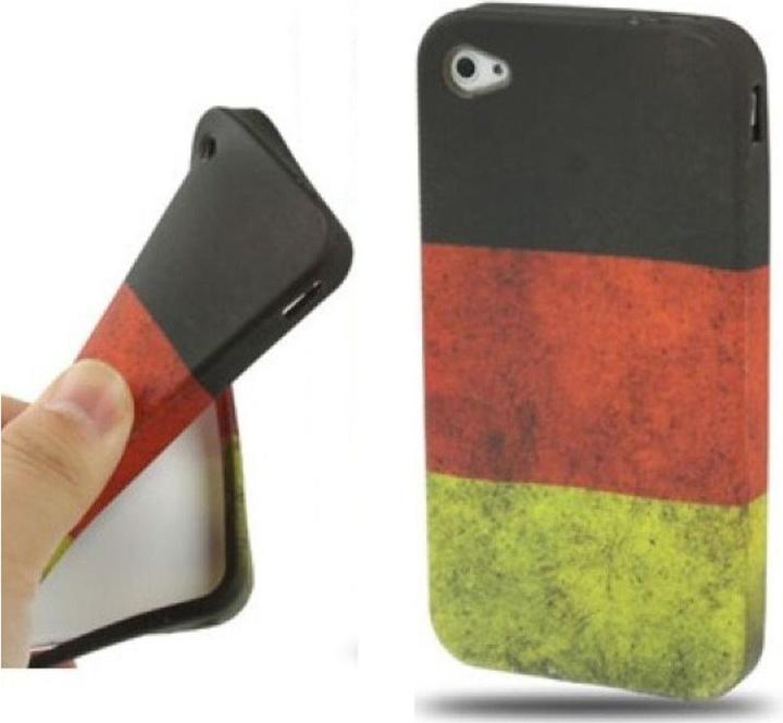 Produktbild König Design Schutzhülle TPU für Handy iPhone 4 4S 4G Deutschland (Apple iPhone 4, LG G4s)