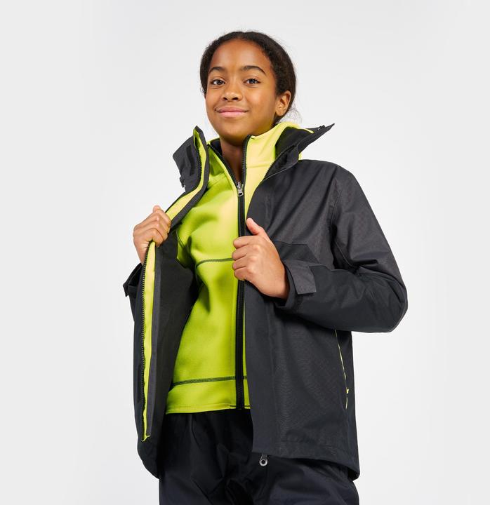 Produktbild Tribord Regenjacke Segeljacke Kinder wasserdicht winddicht - Sailing 300 dunkelgrau