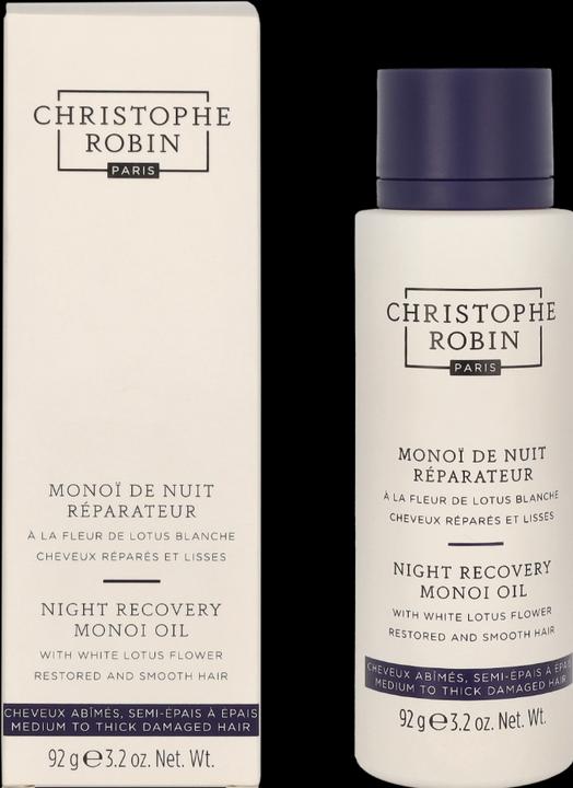 Image du produit Christophe Robin Monoï de Nuit Réparateur à la Fleu de Lotus Blanche (92 ml)