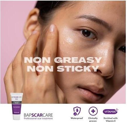 Actual product image BAPScarCare Silicone scar gel