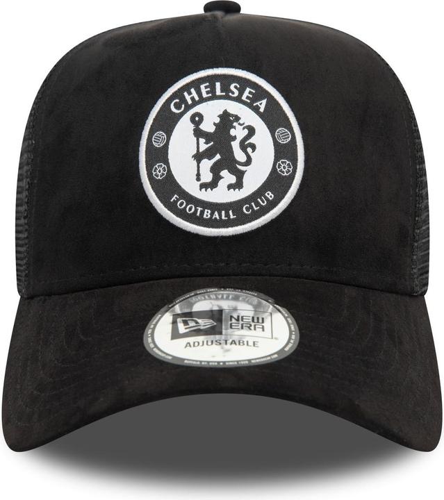 Produktbild New Era A-Frame Mesh Trucker Cap - SUEDE FC Chelsea schwarz