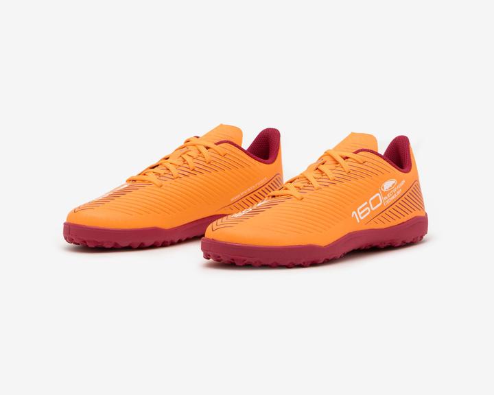 Actual product image Kipsta Kids' football multi-pointe shoes TF with laces - 160 Turf orange (35)