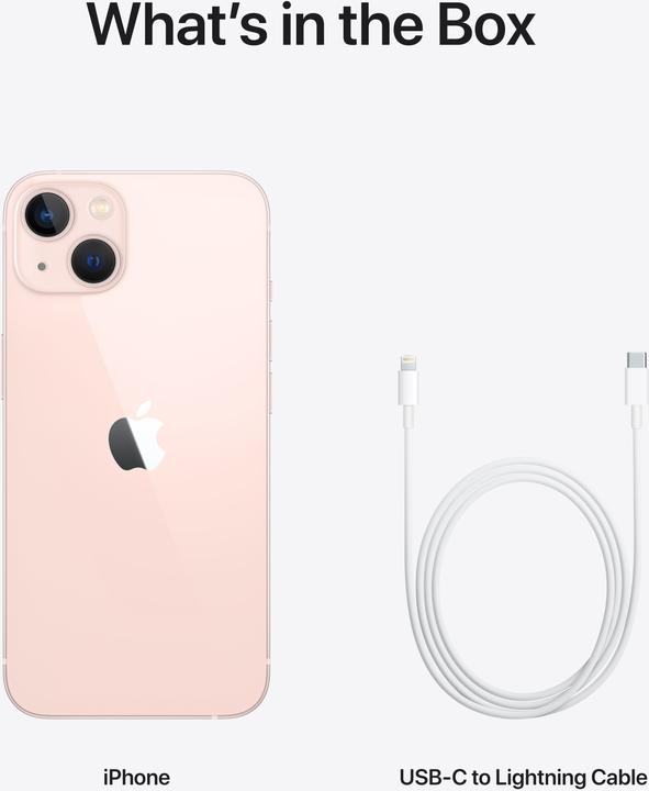 Immagine prodotto Apple iPhone 13 (512 GB, Pink, 6.10", SIM + eSIM, 12 Mpx, 5G)