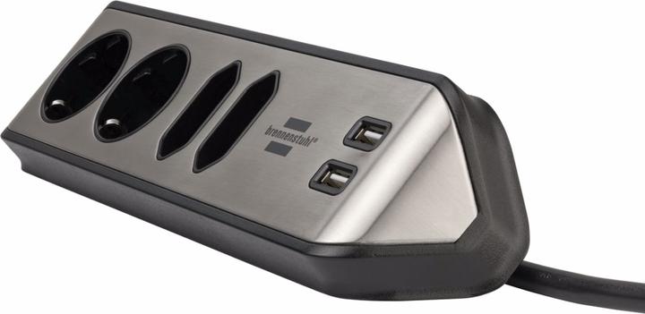 Actual product image Brennenstuhl Power strip (6 x, USB-A, 2 m)