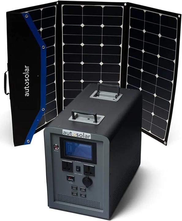 Actual product image Autosolar Powerstation 1500W "Swiss Edition" with 195W solar case (1500 Wh, 26.40 kg)