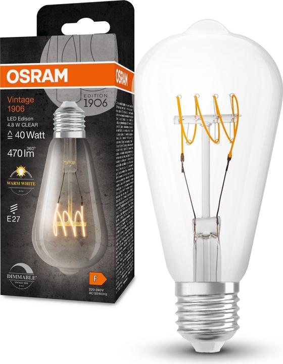 Actual product image Ledvance LED lamp (E27, 4.80 W, 470 lm, 4 x, F)