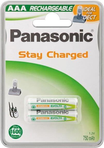 Produktbild Panasonic Rechargeable DECT (2 Stk., AAA, 750 mAh)