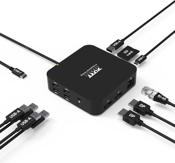 Produktbild Port Designs Docking Type C Travel 2 X (USB-C, 2 Ports)