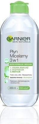 Actual product image Garnier Skin Naturals Micellar Liquid 3In1 Score Normal And Mixed 400Ml (Cleaning cloths, 400 ml)