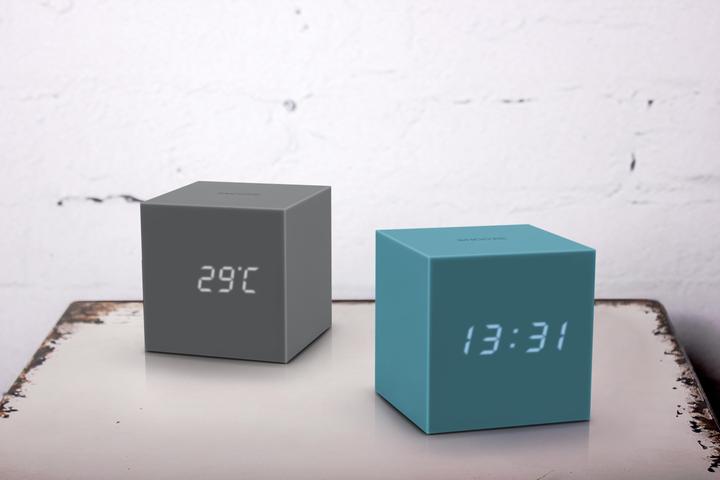 Actual product image Gingko Gravity Cube Click Clock