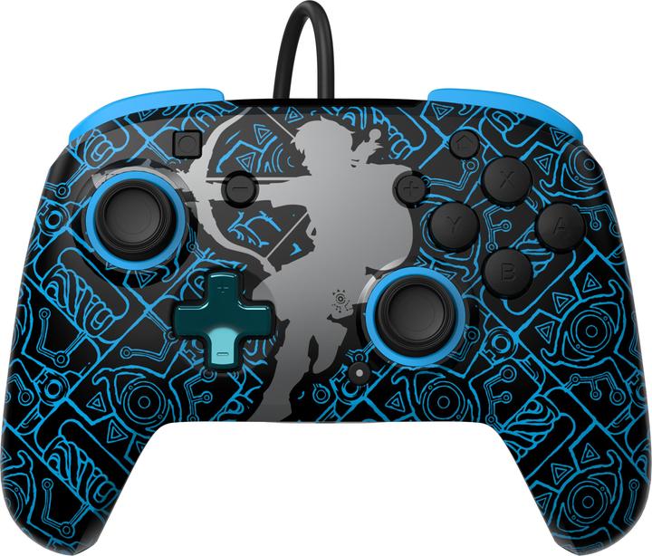 Actual product image PDP REMATCH GLOW Controller & Travel Case GLOW Bundle: Sheikah Shoot, For Nintendo Switch, Nintendo Swit (Switch OLED, Switch)