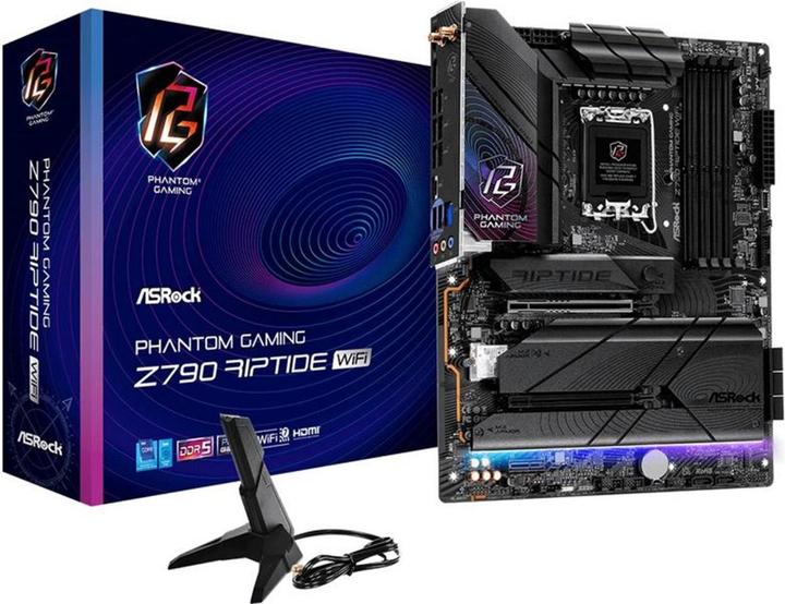 Image du produit AsRock Z790 Riptide WiFi 1700 HDMI/DP DDR5 (LGA 1700, Intel Z790, ATX)