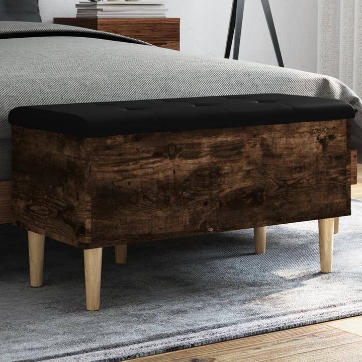 Produktbild VidaXL Sitzbank mit Stauraum Räuchereiche 82x42x46 cm (42 cm)