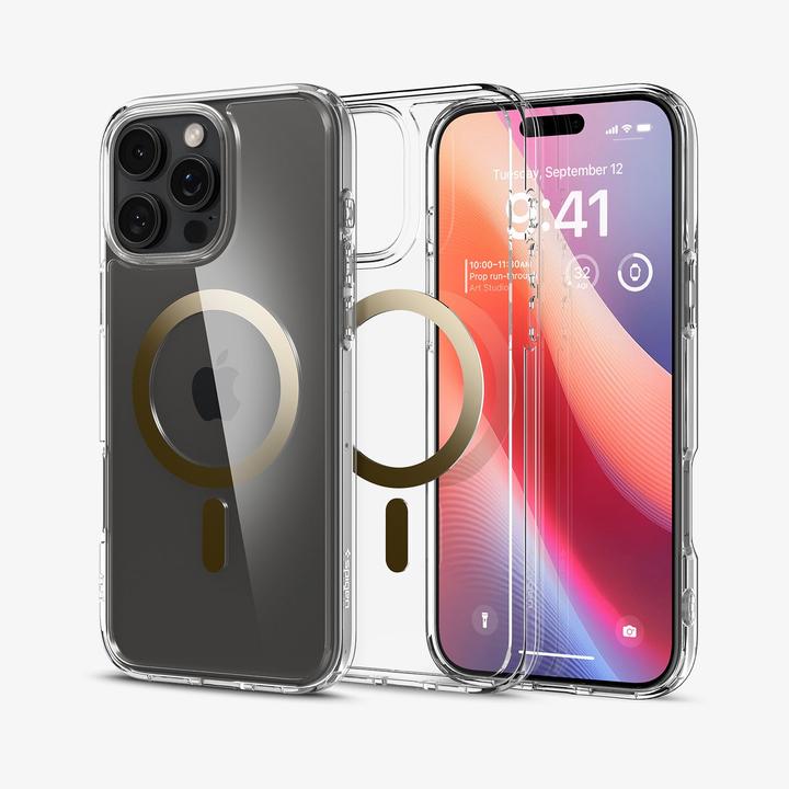 Produktbild Spigen Ultra Hybrid Mag Magsafe Hülle für iPhone 16 Pro Max 6,9" gold (Apple iPhone 16 Pro Max)