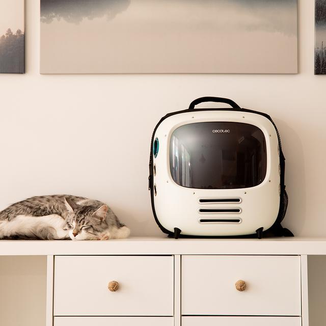 Productafbeelding Cecotec Pumpa1800 Reis Ventilator Rugzak Dierendrager (Hond, Kat, Ademend, Reflectoren)