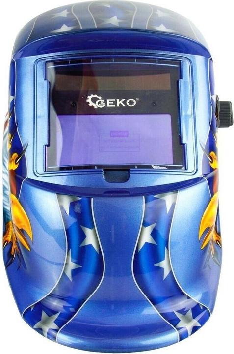 Actual product image GEKO Self-dimming blue flame welding helmet