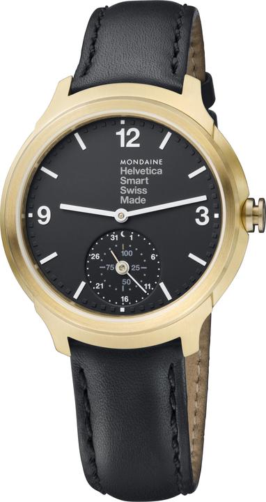 Mondaine Helvetica Connected (Swiss Made, Hybrid Uhr, 44 mm)