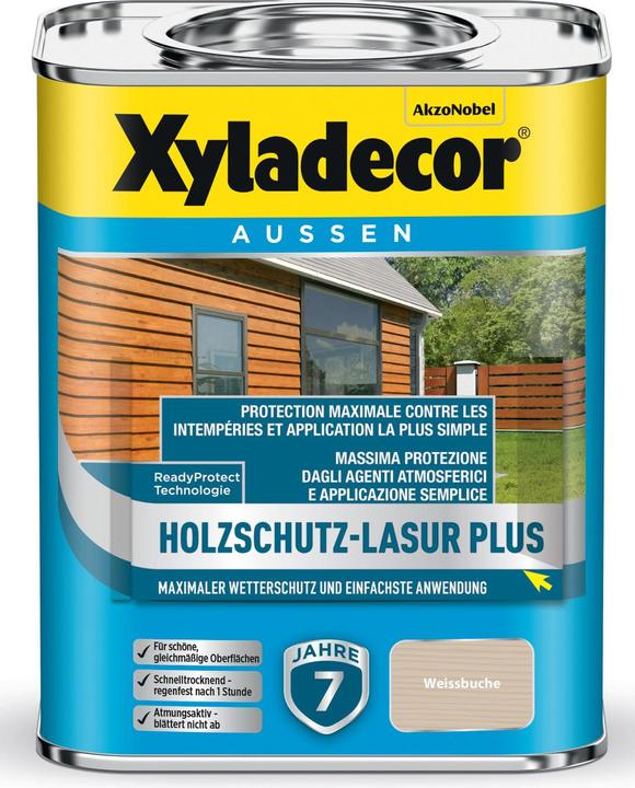Produktbild Xyladecor XY Holzschutz-Lasur PLUS (Weissbuche, 0.75 l)
