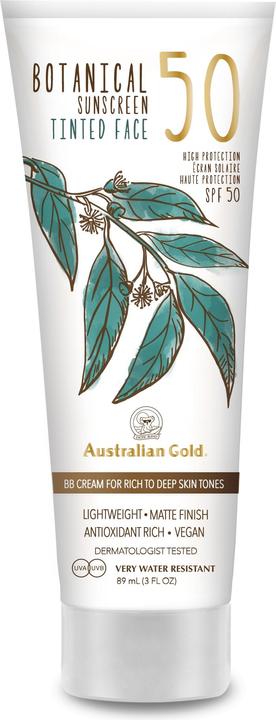 Actual product image Australian Gold Botanical Tinted Face Rich-Deep (Sun cream face, SPF 50, 88 ml)