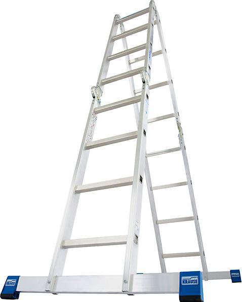Image du produit Krause Escabeau universel articulé STABILO, utilisable comme échelle ou escabeau, 4 x 4 (Échelle simple, 575 cm)