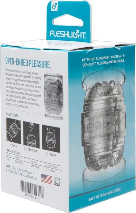 Actual product image Fleshlight Quickshot Masturbator Clear