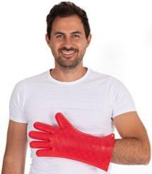 Produktbild Hygostar Silikon-Handschuh "HEATBLOCKER", rot, L„nge: 350 mm (Silikon)