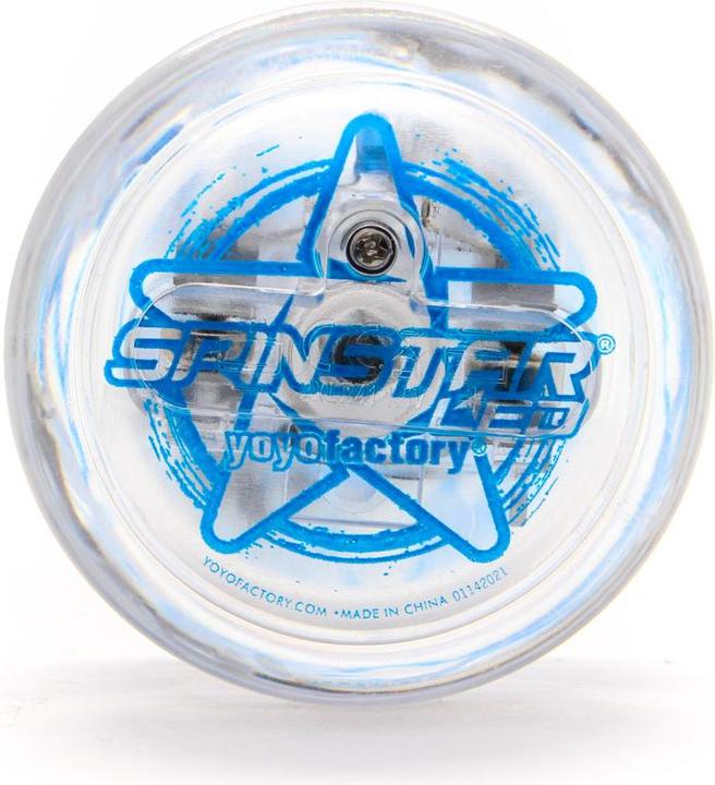 Yoyo Spinstar LED blu, luminoso