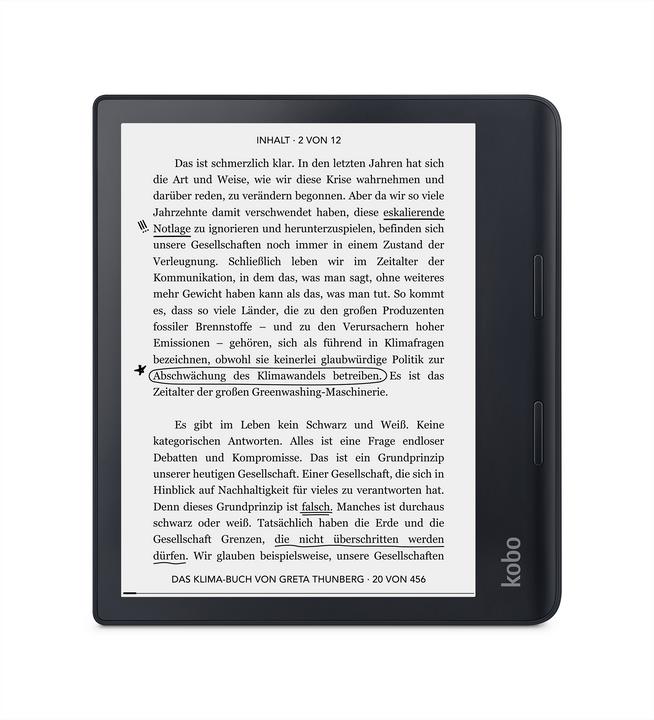 Actual product image Kobo Sage (8", 32 GB, Black)