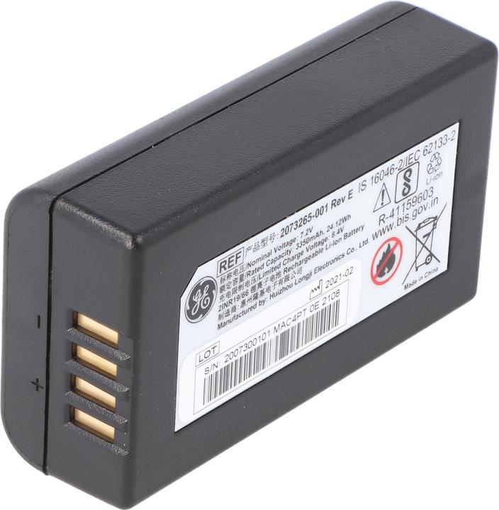 Actual product image Boso Original Li Ion Akku GE Healthcare EKG Mac 400 Mac 600 - Typ 2030912-001 (1 pcs., 2200 mAh)