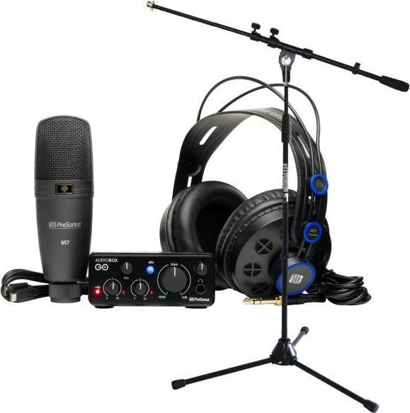 Produktbild PreSonus Recording-Set Audiobox GO Creator Bundle mit Stativ (USB)