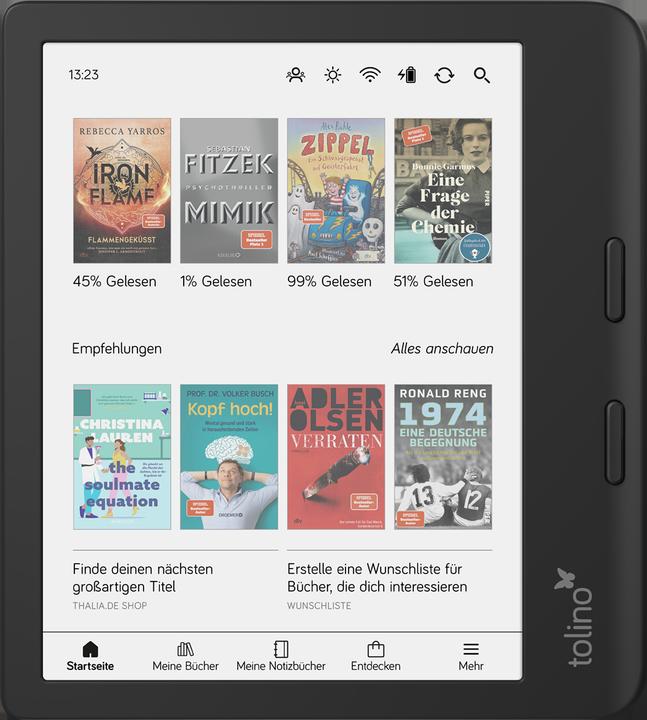 Produktbild tolino Vision Color (7", 32 GB, Schwarz)
