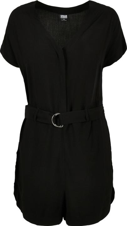 Urban Classics Ladies Short Viscose Belt Jumpsuit (XL)