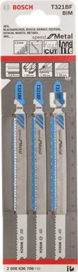 Actual product image Bosch Professional Zubehör PRO Metal Pipes and Profiles T321BF Jigsaw blade, 132 mm, 5 pcs.