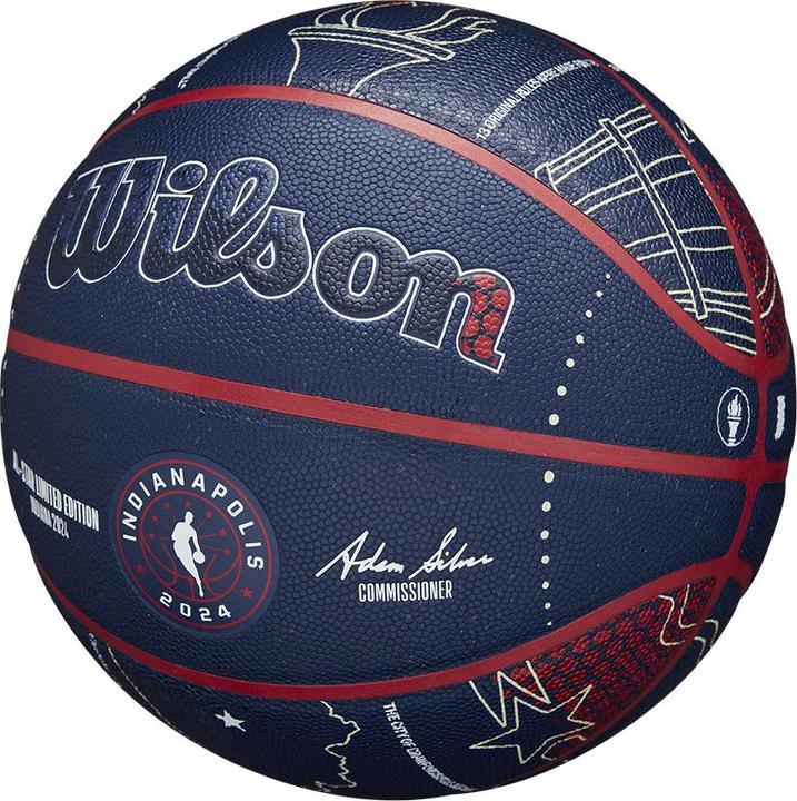 Immagine prodotto Wilson Pallone Da Basket Da Collezione 2024 Nba All Star (7)