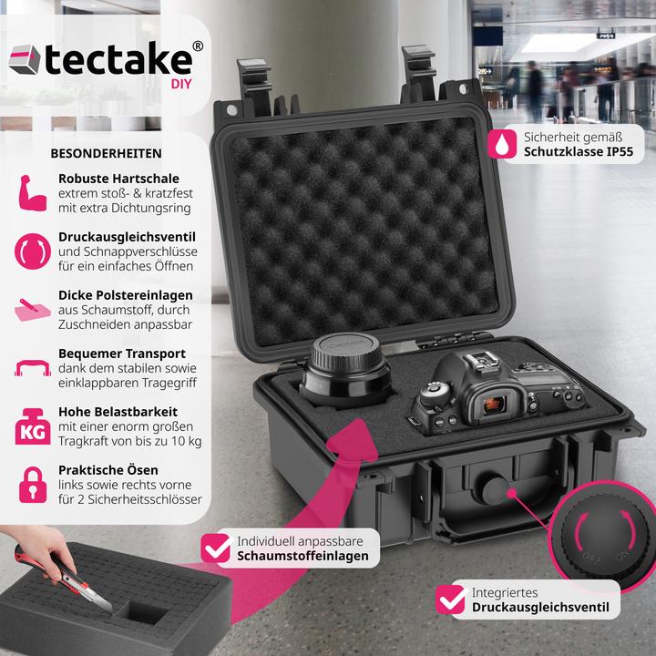 Produktbild tectake Fotokoffer Universalbox (Fotokoffer, 4.40 l)