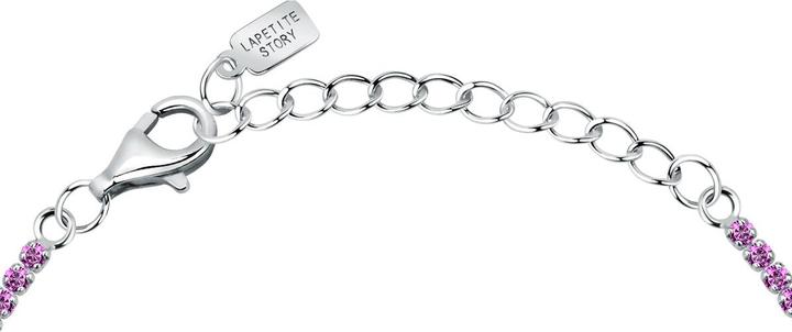 Immagine prodotto La Petite Story - Silver tennis bracelet with pink zircons Silver LPS05AWV65 (19 cm, Argento 925)